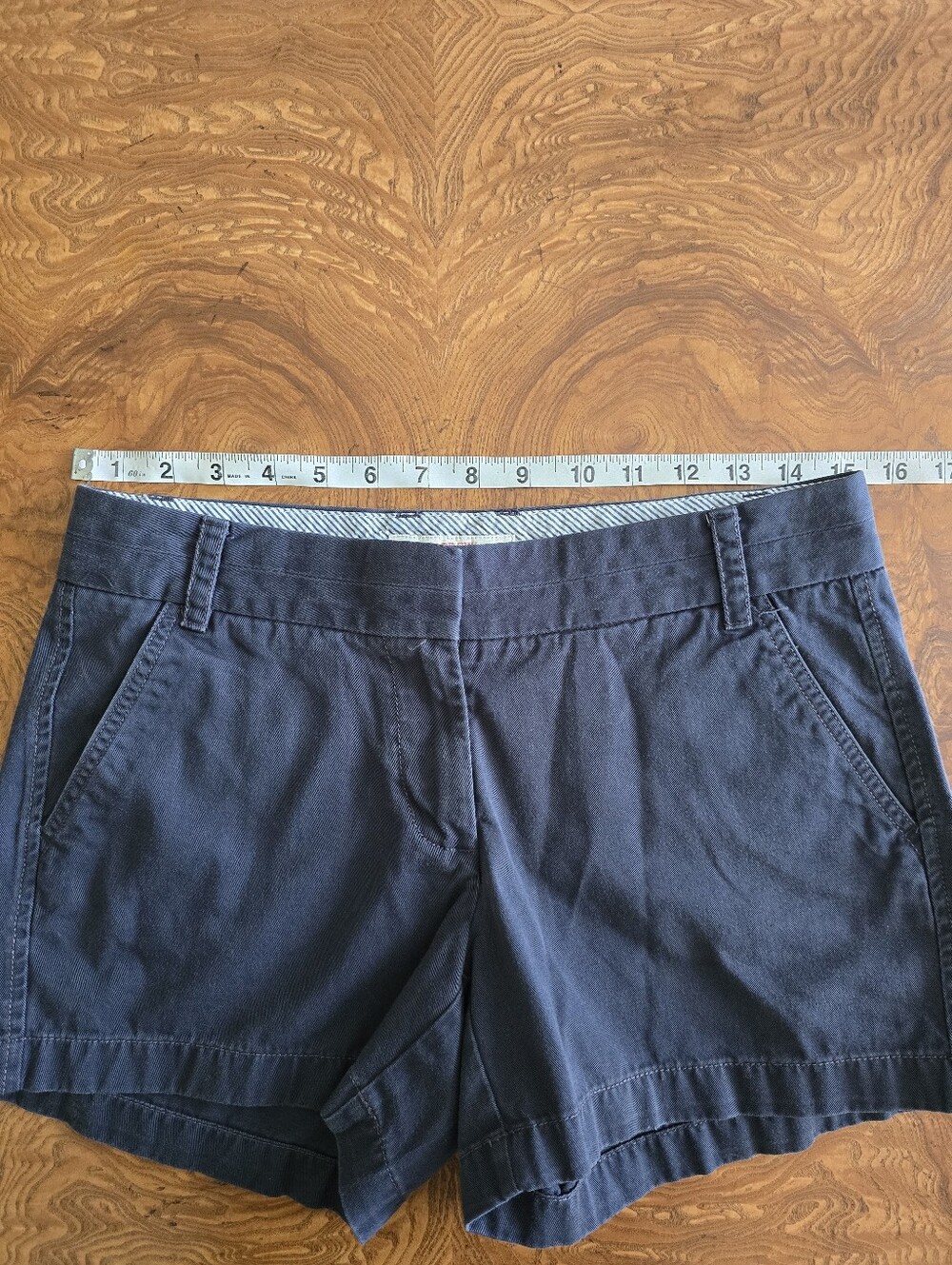 J.Crew Broken-In Chino Shorts Navy Blue Women's Size 4 - Picture 5 of 7